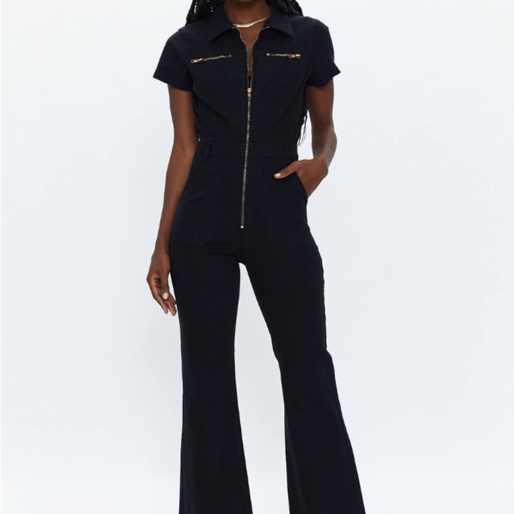 NWT Martina Black Flare Jumpsuit - Pistola Denim
